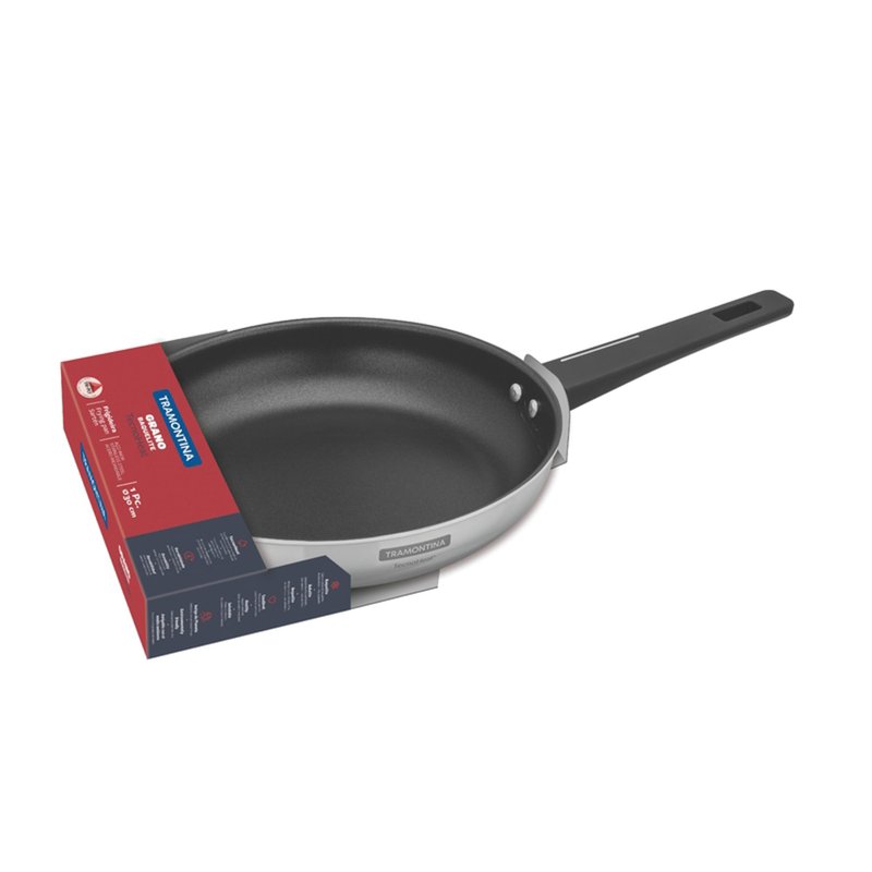 Frigideira Grano Baquelite 30cm 3,4L em Aço Inox com Corpo Triplo Antiaderente