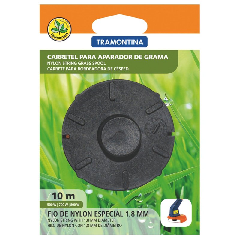 Carretel 2 Fios de Nylon 1,8 mm para Aparador de Grama com 10 m de Comprimento