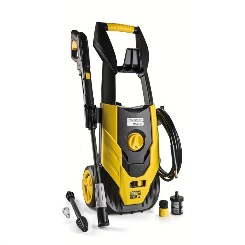 Lavadora de Alta Pressão 1800 W para Uso Moderado com Mangueira Alta Pressão 5 m Jato Reg