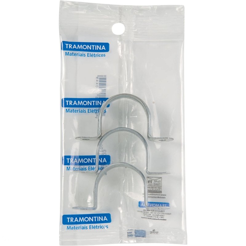 Abraçadeira tipo U 1/2" - embalagem com 3 unidades
