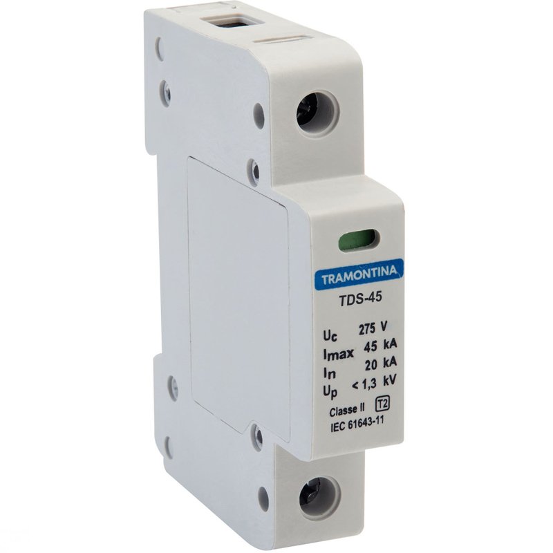 Dispositivo de Proteção Contra Surtos TDS 1 P 45 kA 275 V Classe II