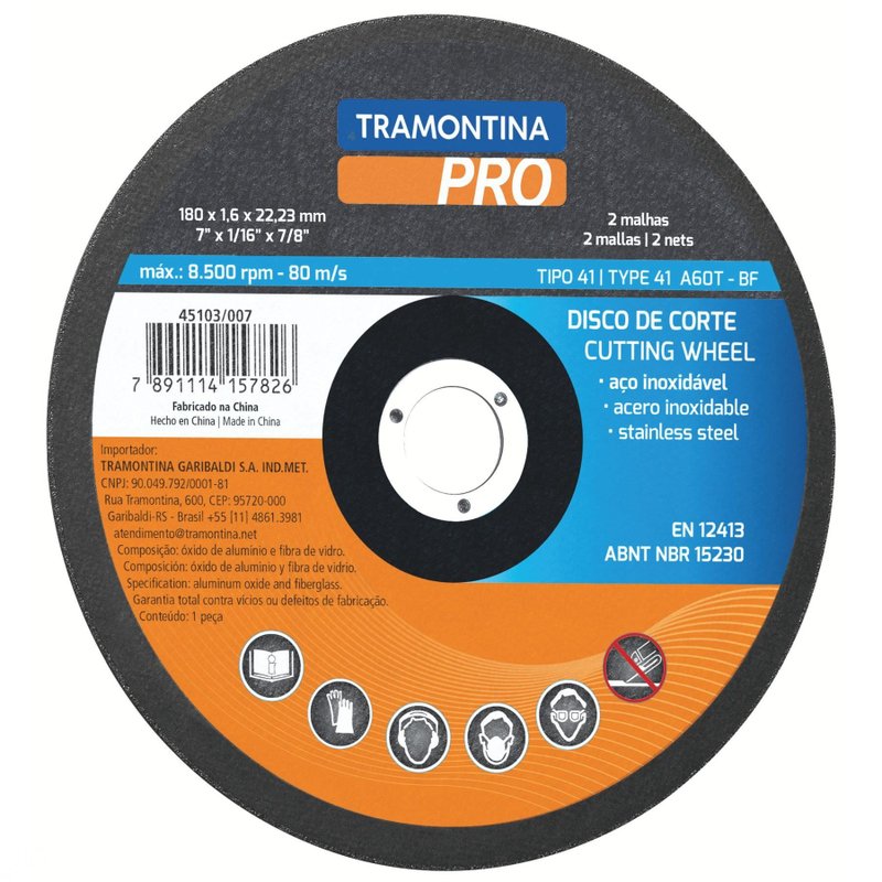 Disco de Corte Fino para Aço Inox e Materiais Endurecidos 9" PRO