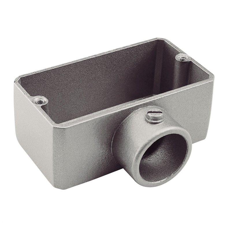 Condulete fixo 1/2" tipo "B" - sem tampa / sem rosca / com pintura eletrostática a pó