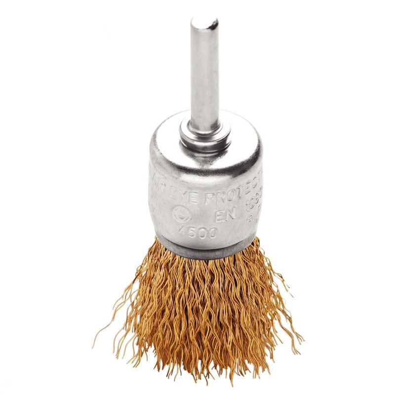 Escova Tipo Pincel Arame Ondulado com Haste 5/8x1/4' PRO