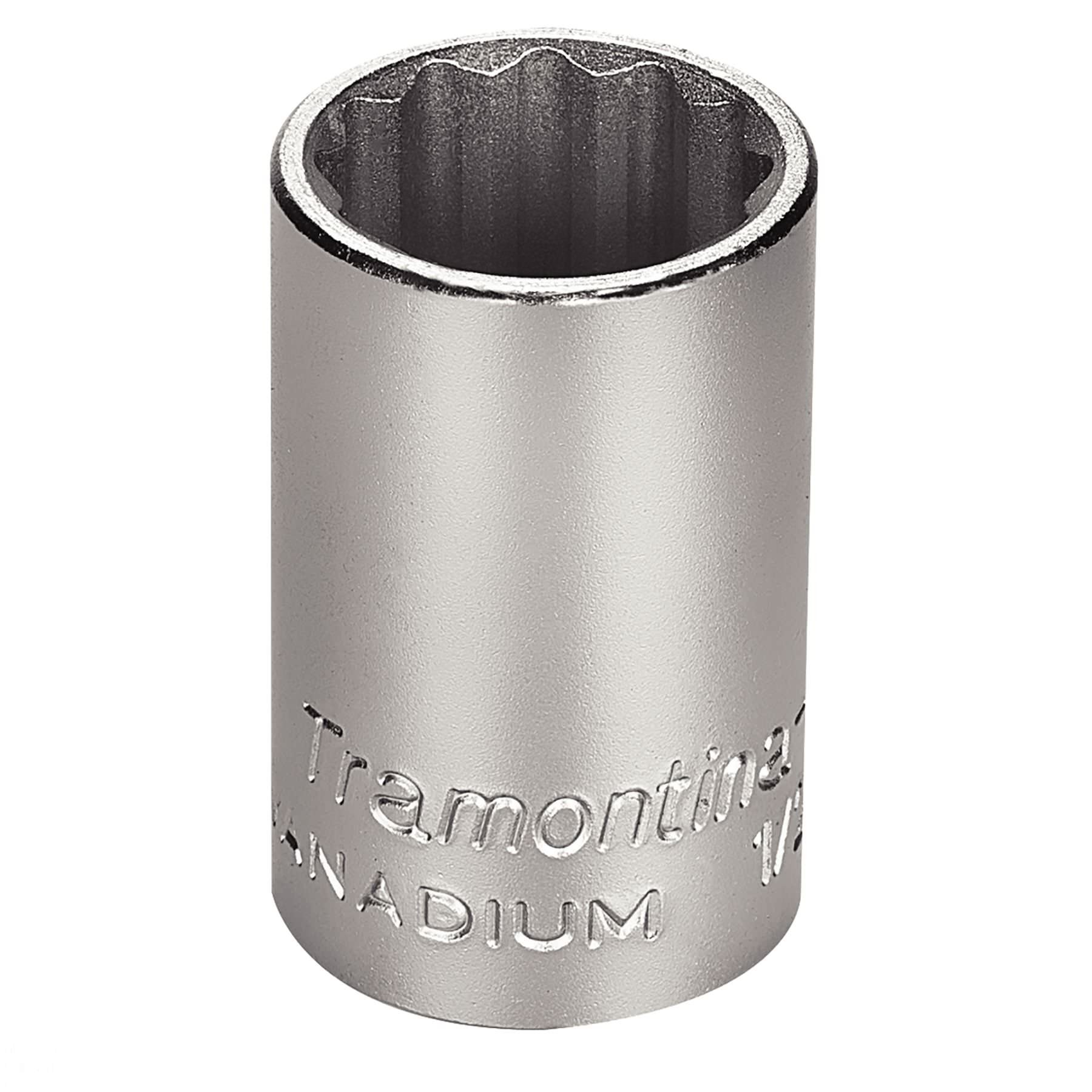 Soquete Estriado Aço Cromo Vanádio 30mm - Encaixe 1/2 Soquete Estriado Aço Cromo Vanádio 30mm - Encaixe 1/2