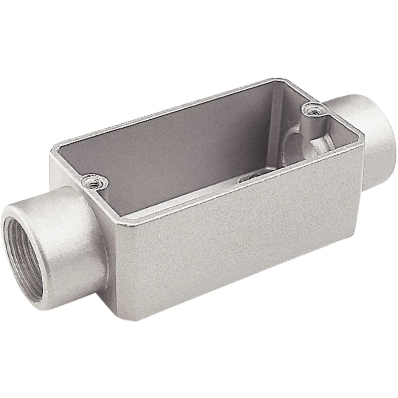 Condulete fixo 1" tipo "C" - sem tampa / rosca BSP / com pintura eletrostática a pó