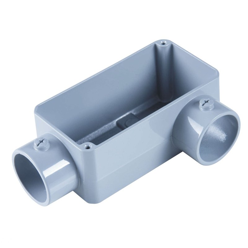 Condulete fixo 2.1/2" tipo "LL" - com tampa / rosca BSP / com pintura eletrostática a pó