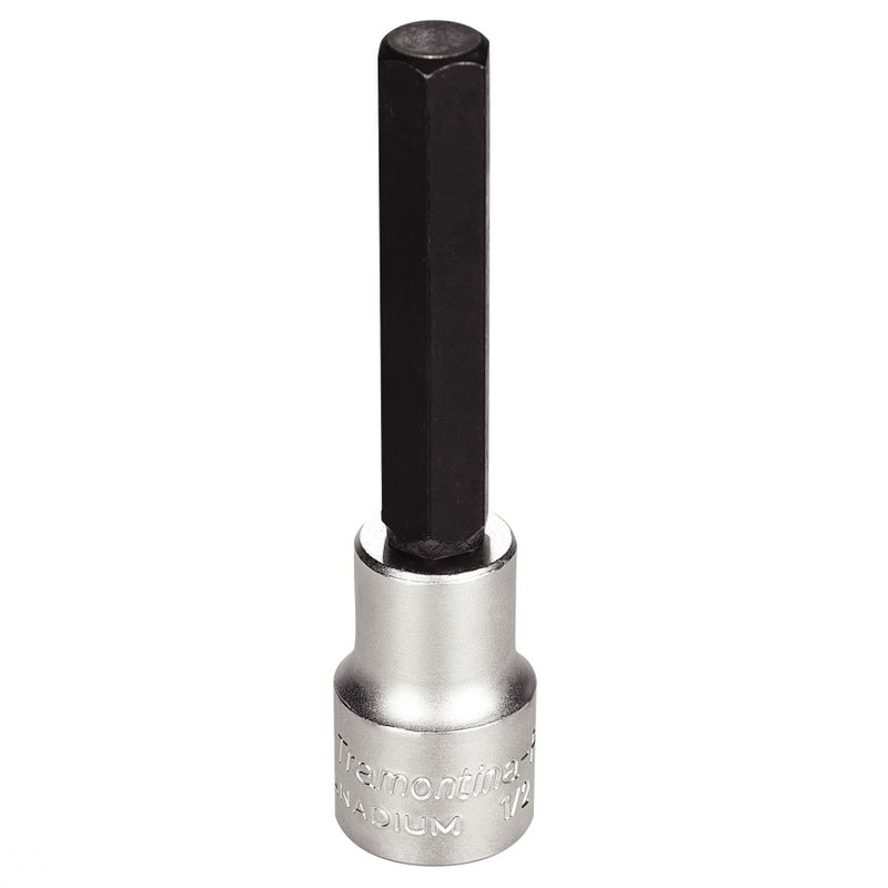 Soquete Longo em Aço Cromo Vanádio Ponta Hexagonal 12 mm - Encaixe 1/2" PRO