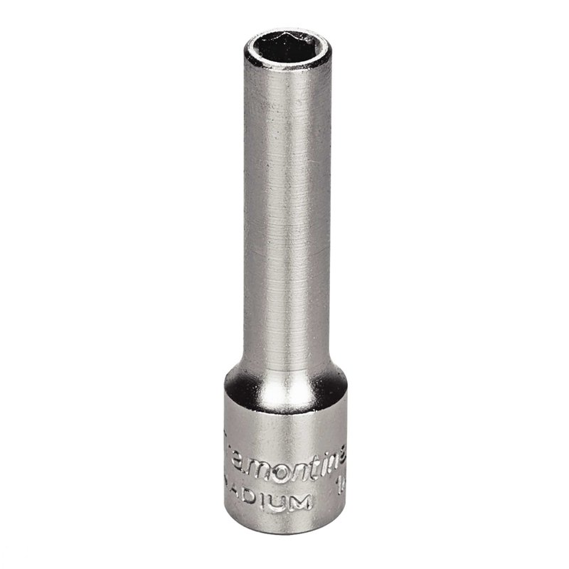 Soquete Sextavado Longo em Aço Cromo Vanádio 7 mm - Encaixe 1/4" PRO