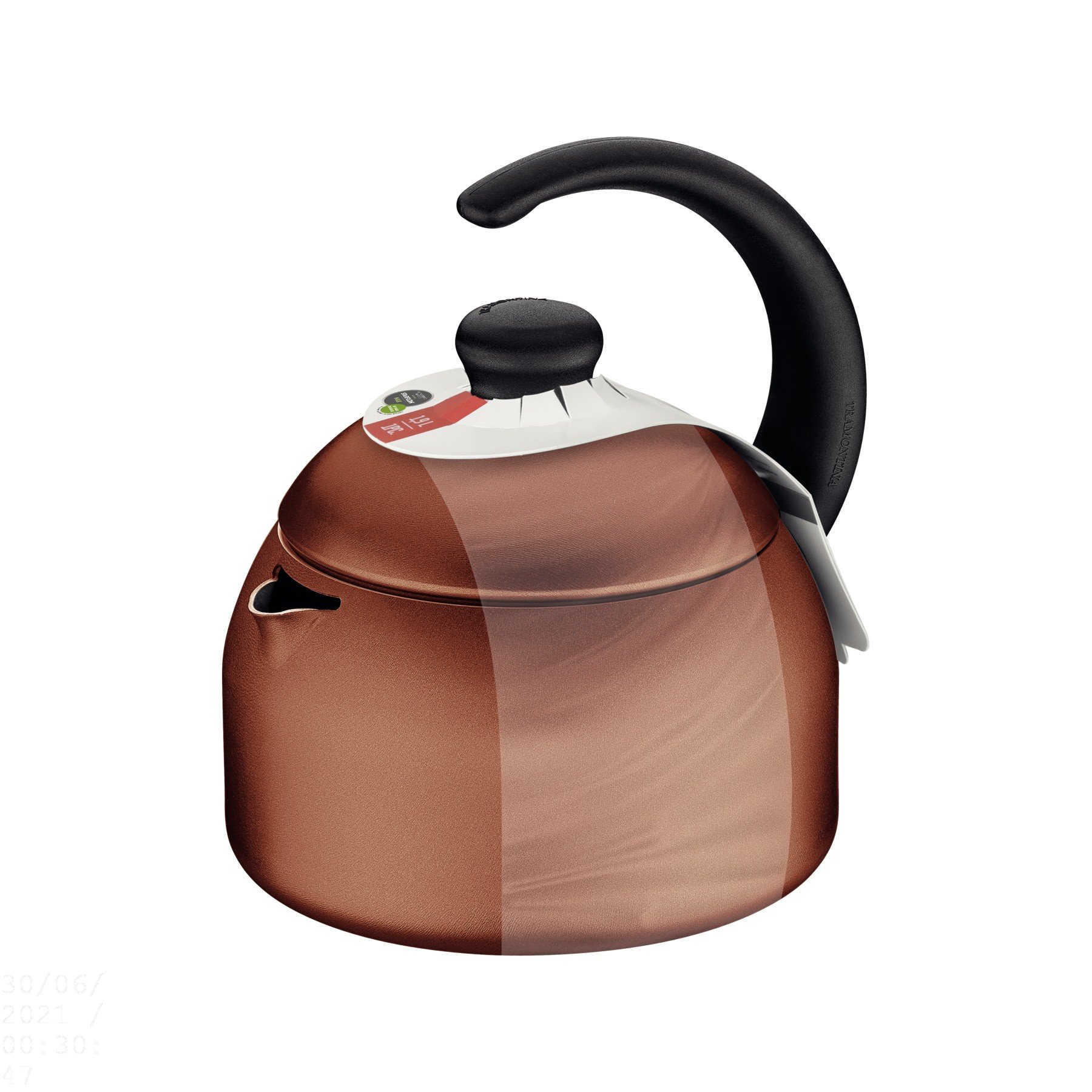 Chaleira Tramontina Alumínio Starflon Max Laranja 1,9L - 28594419