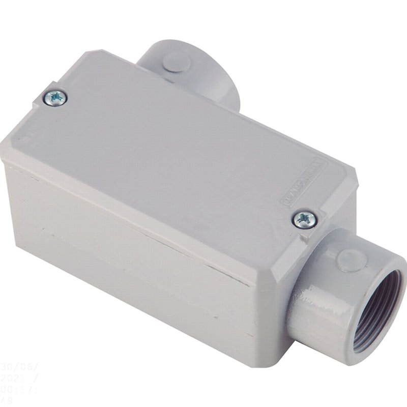 Condulete fixo 2" tipo "LL" - com tampa / rosca NPT / com pintura eletrostática a pó