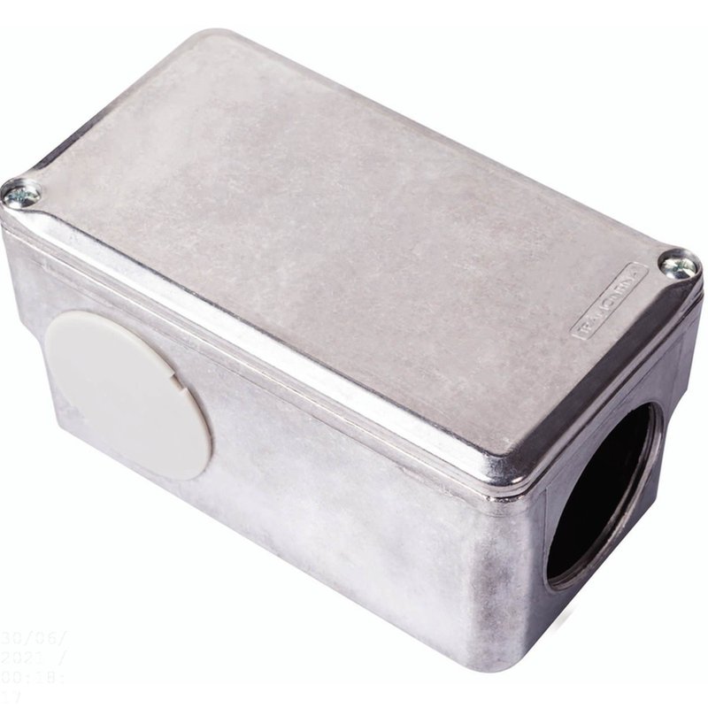 Condulete múltiplo 1.1/2" tipo "L" com tampa