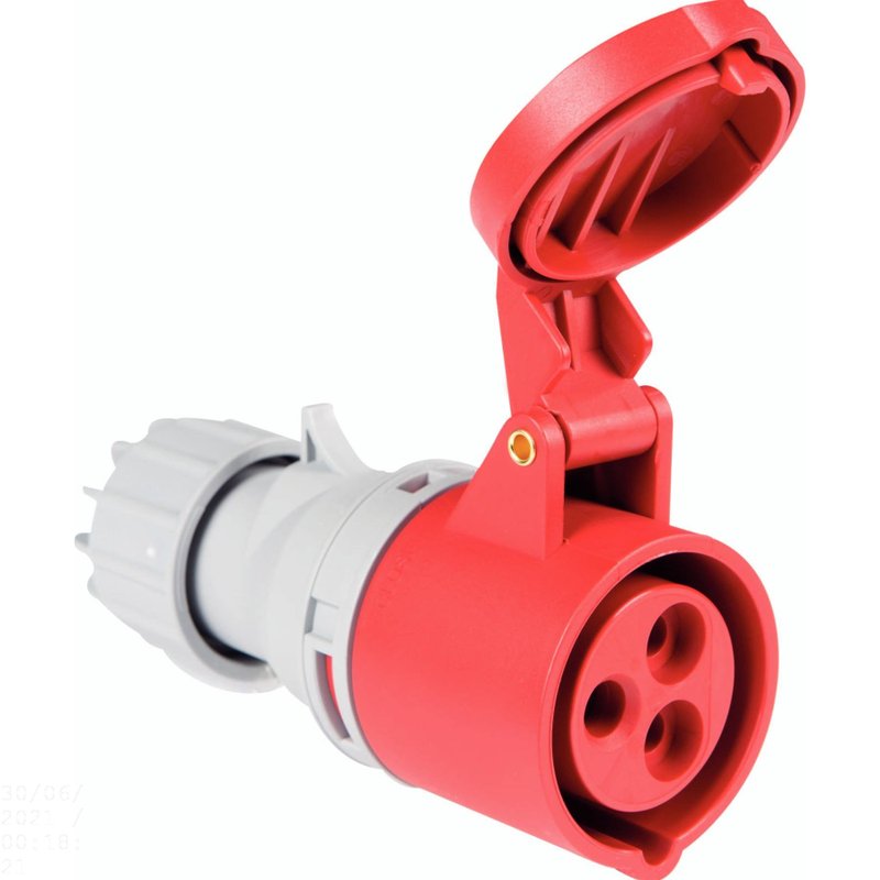 Tomada de Acoplamento Industrial 2P+T 32 A 380-415 Vca 9 H
