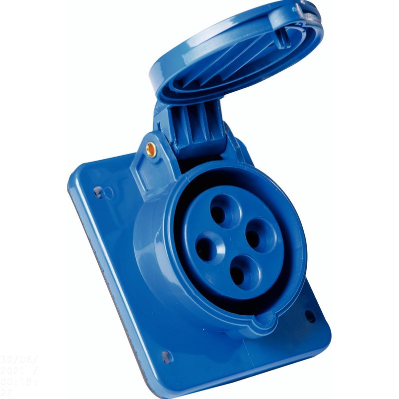 Tomada de Embutir Industrial 3P+T 16 A 220-250 Vca 9 H