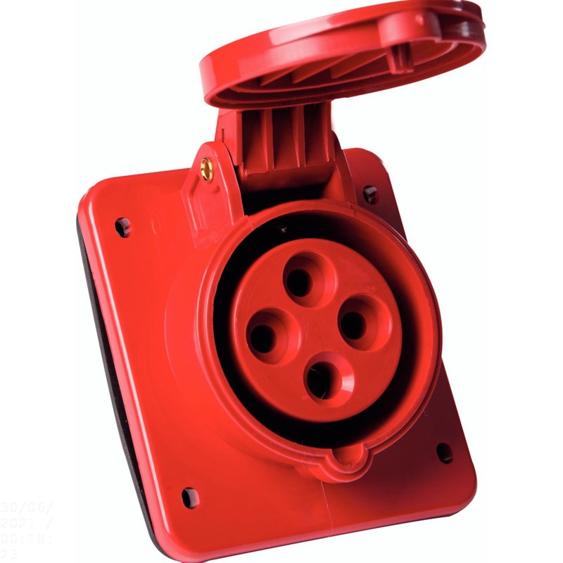 Tomada de Embutir Industrial 3P+T 16 A 380-415 Vca 6 H
