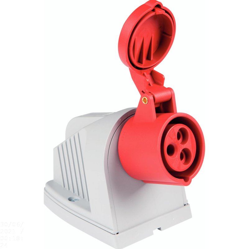 Tomada de Sobrepor Industrial 2P+T 16 A 380-415 Vca 9 H