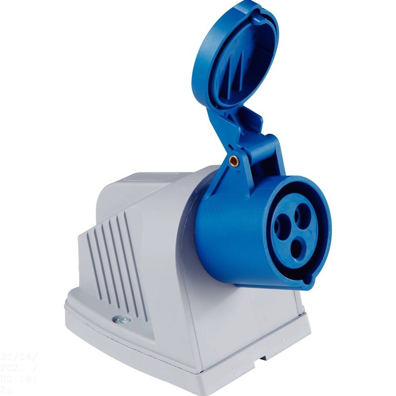 Tomada de Sobrepor Industrial 2P+T 32 A 220-250 Vca 6 H