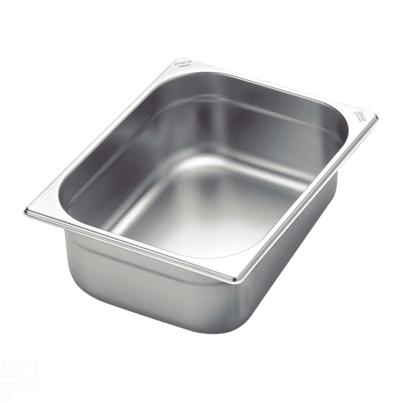 Cuba GN 1/2 em Aço Inox sem Alças Profundidade 150 mm - Aço 304