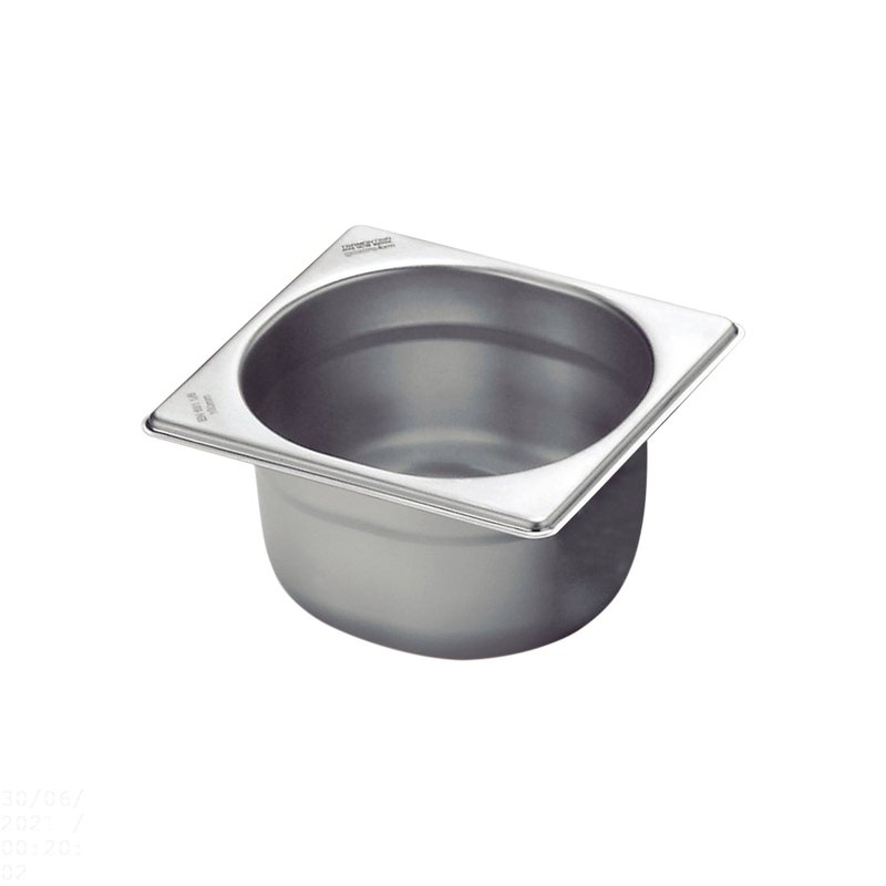 Cuba GN 1/6 em Aço Inox sem Alças Profundidade 100 mm - Aço 304