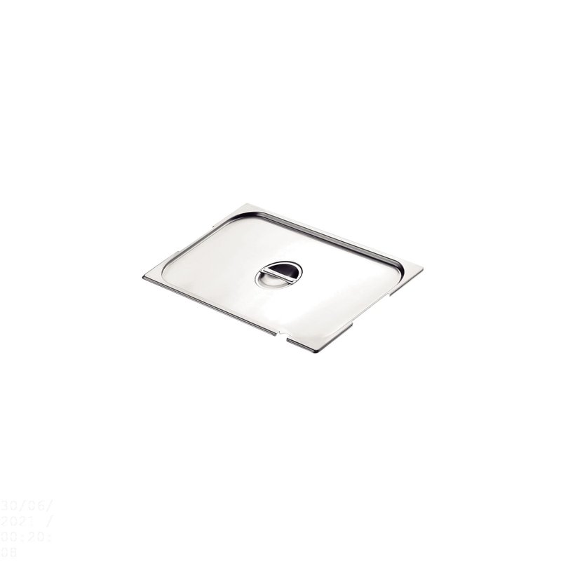 Tampa para Cuba GN 2/3 em Aço Inox com Recorte para Alças e Concha
