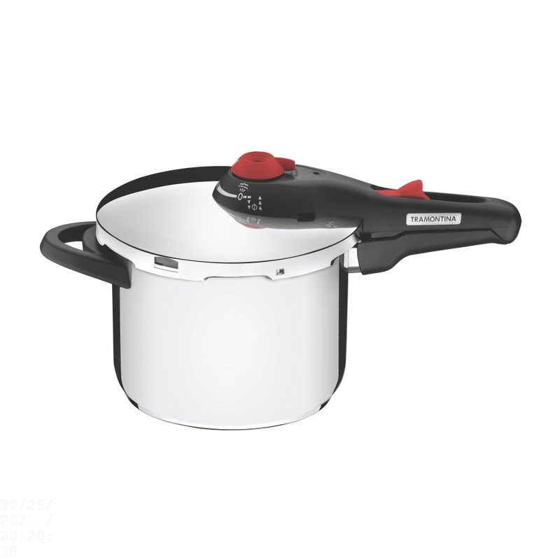 Panela de Pressão Solar em Aço Inox Fundo Triplo com 5 Dispositivos de Segurança 22 cm 6