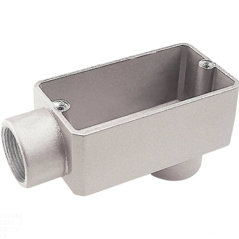Condulete fixo 2" tipo "LB" - com tampa / sem rosca / sem pintura