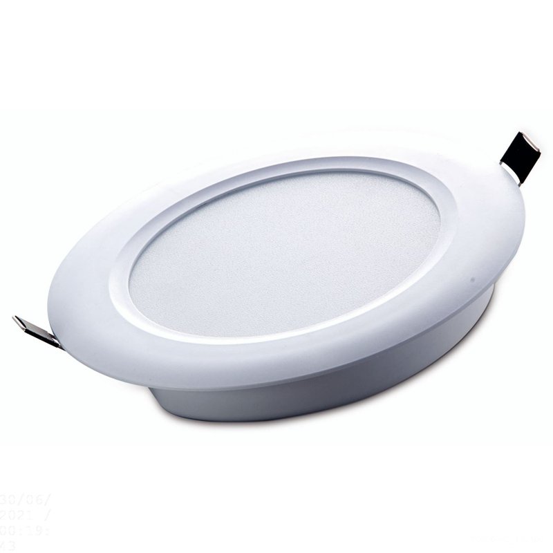 Plafon LED Redondo de Embutir Slim 480 lm 6 W Bivolt 6500 K Luz Branca