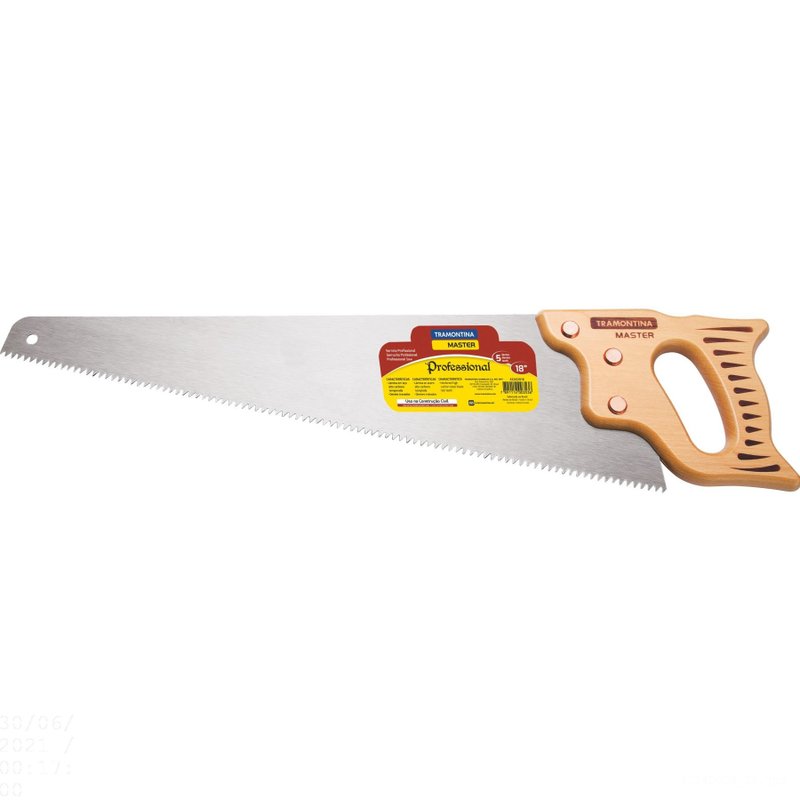 Serrote Profissional 26" com 5 Dentes por Polegada em Aço Carbono com Cabo de Madeira