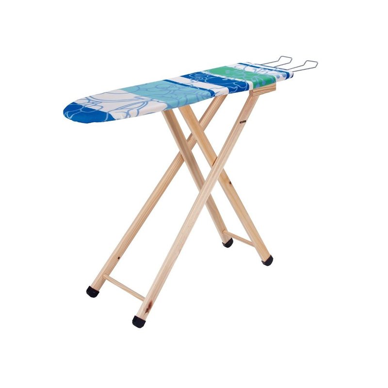 Mesa / Tábua de Passar Modelo Compacta com Revestimento no Tampo e Porta Ferro