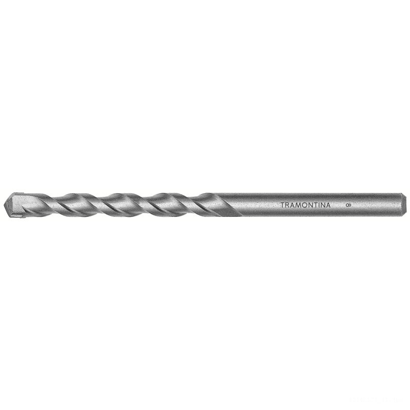 Broca para Concreto 7x100 mm 9/32" em Aço Especial com Acabamento Jateado DIN 8039