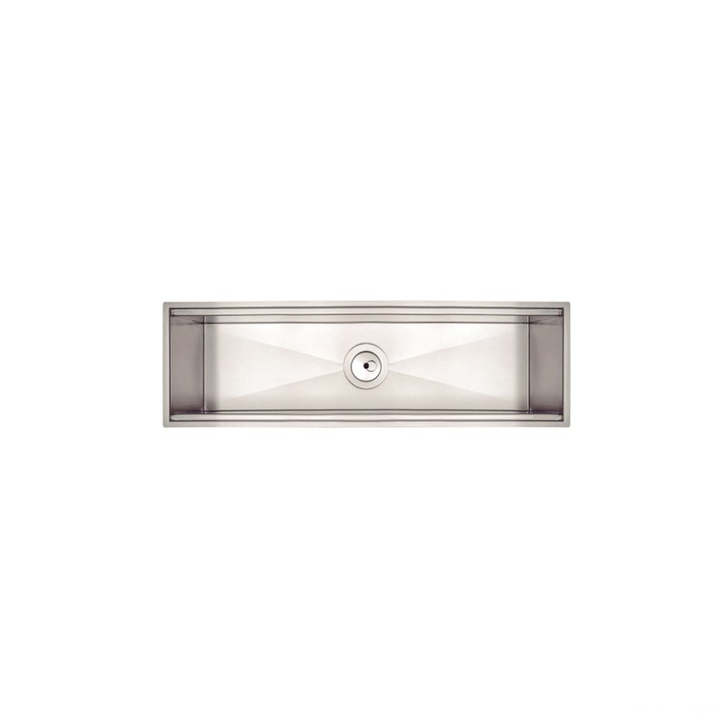 Escorredor Úmido 60x18cm para Sobrepor em Aço Inox com Acabamento Scotch Brite
