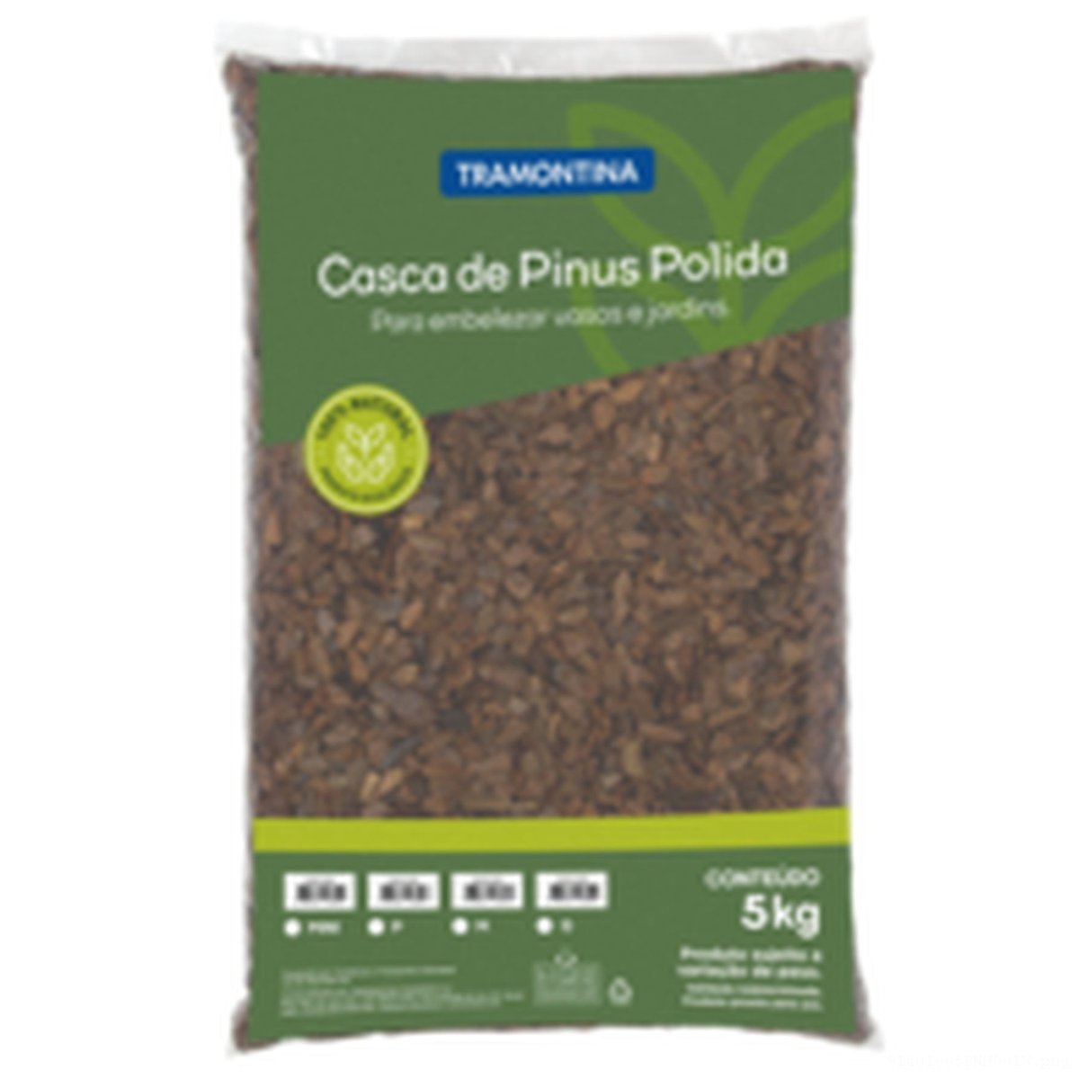 Casca de Pinus Polida Tamanho Mini 5kg