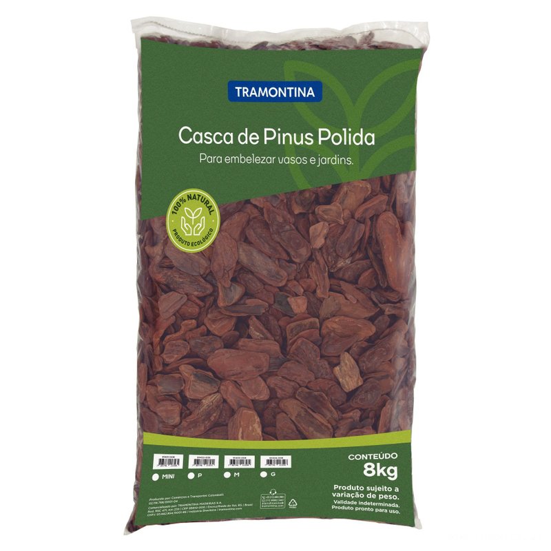 Casca de Pinus Polida Tamanho M 8kg