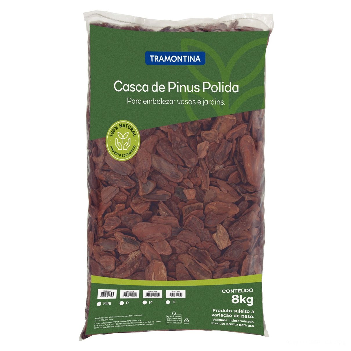 Casca de Pinus Polida Tamanho M 8kg