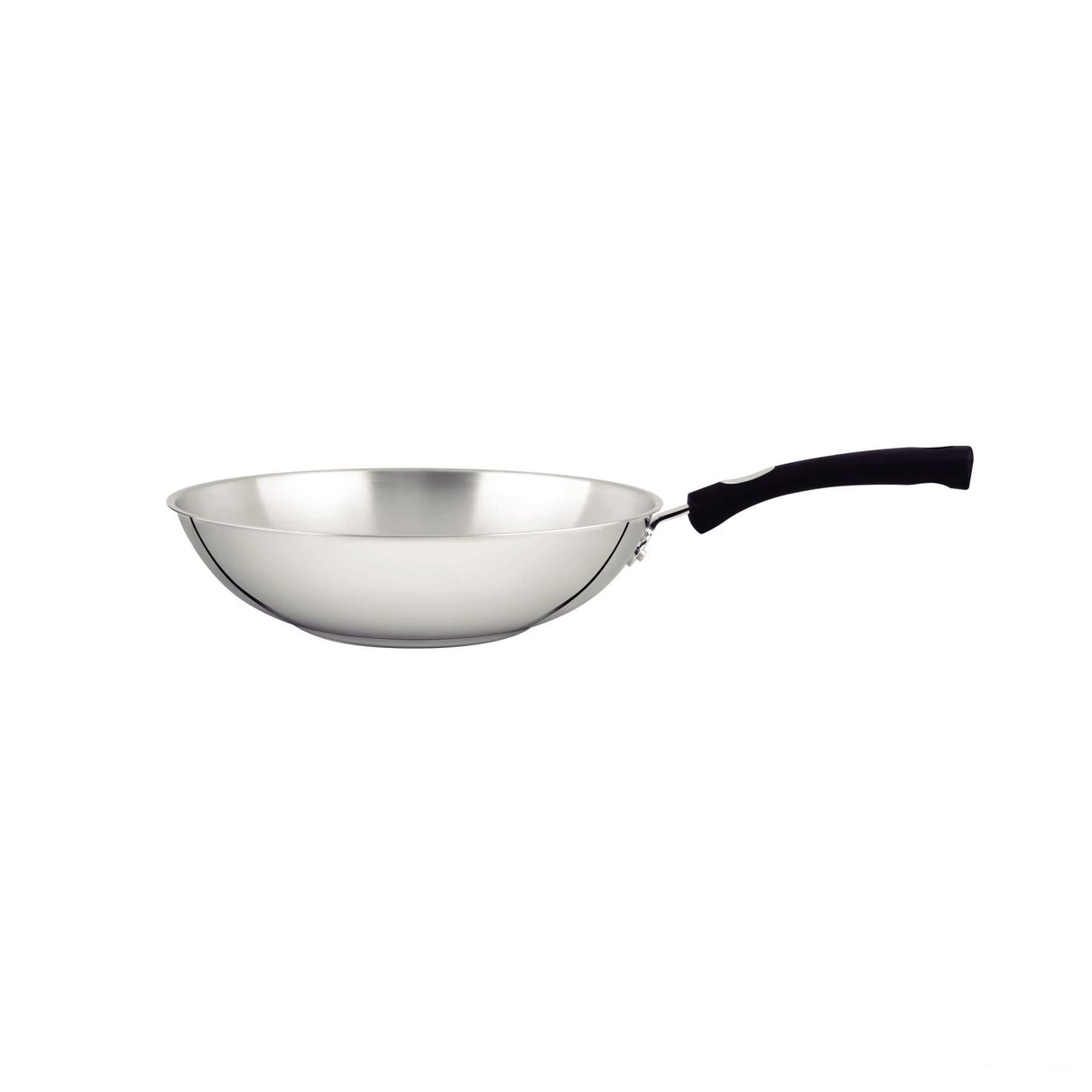 Wok Solar Silicone em Aço Inox com Fundo Triplo 28 cm 3,3 L
