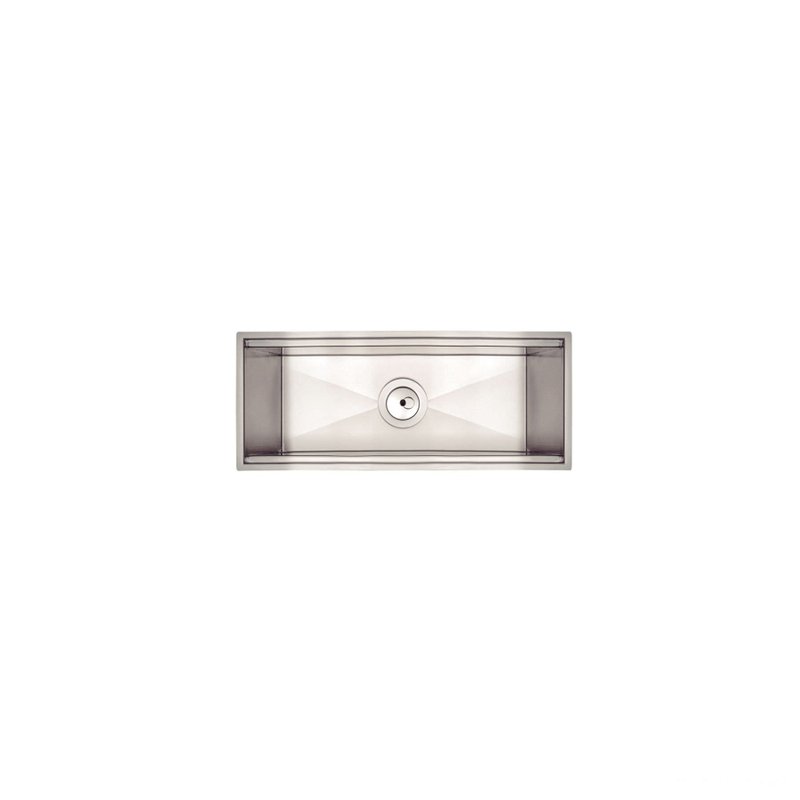 Escorredor Úmido 45x18cm para Sobrepor em Aço Inox com Acabamento Scotch Brite