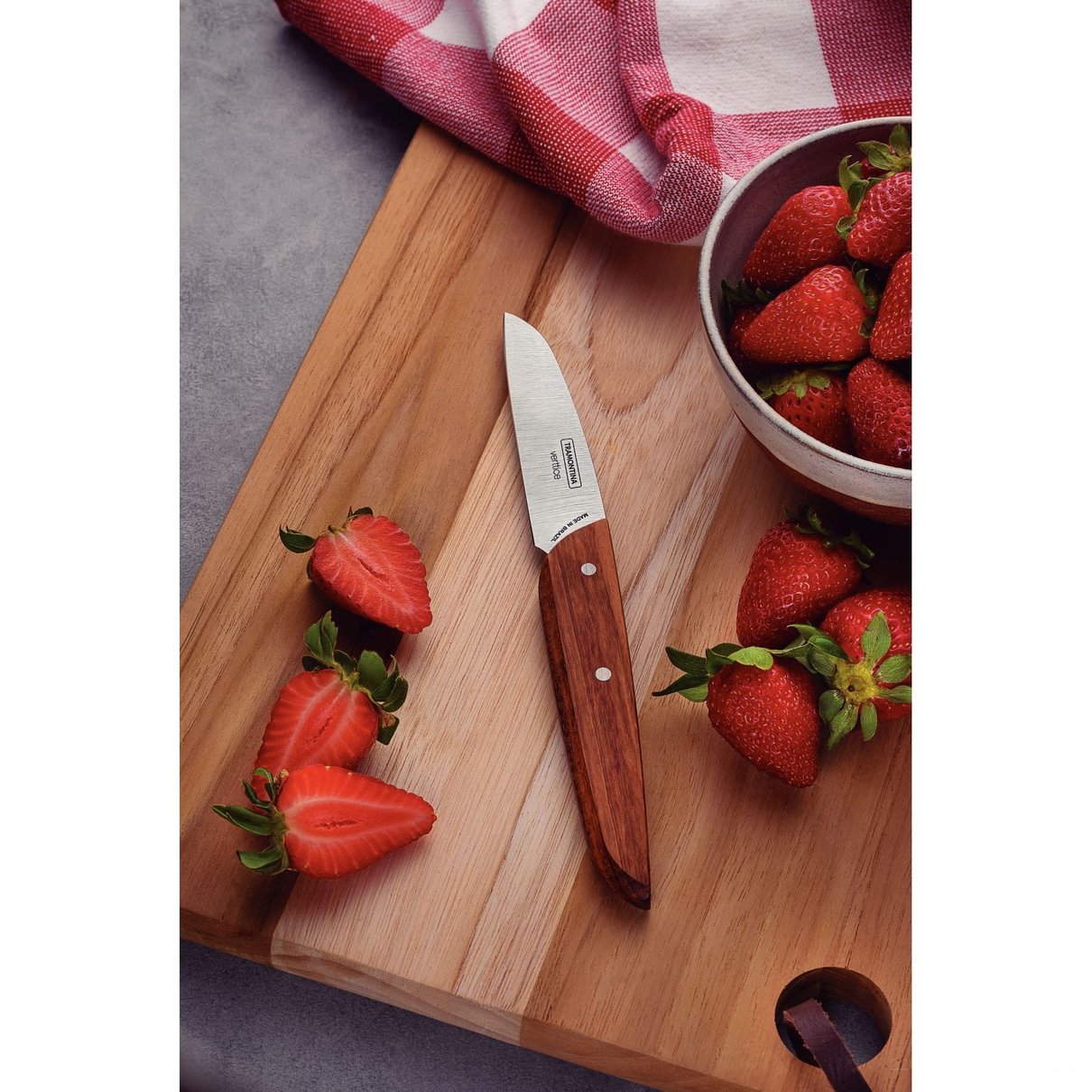 Faca para Legumes e Frutas Verttice com Lâmina em Aço Inox e Cabo de Madeira Natural 3