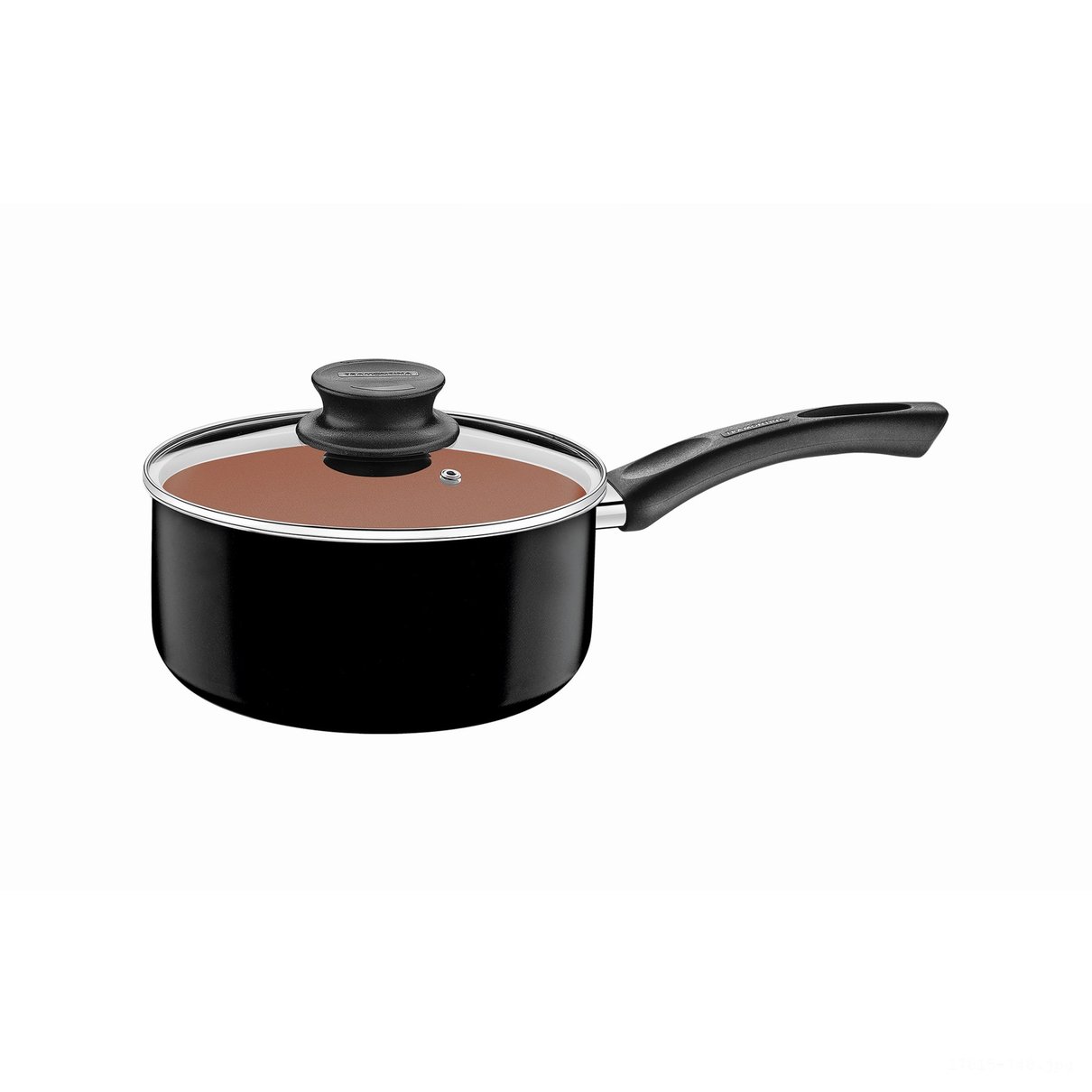 Panela 18 cm 2,1 L Paris - Antiaderente Starflon Max - Cor Exclusiva Preta com Ouro Velho -
