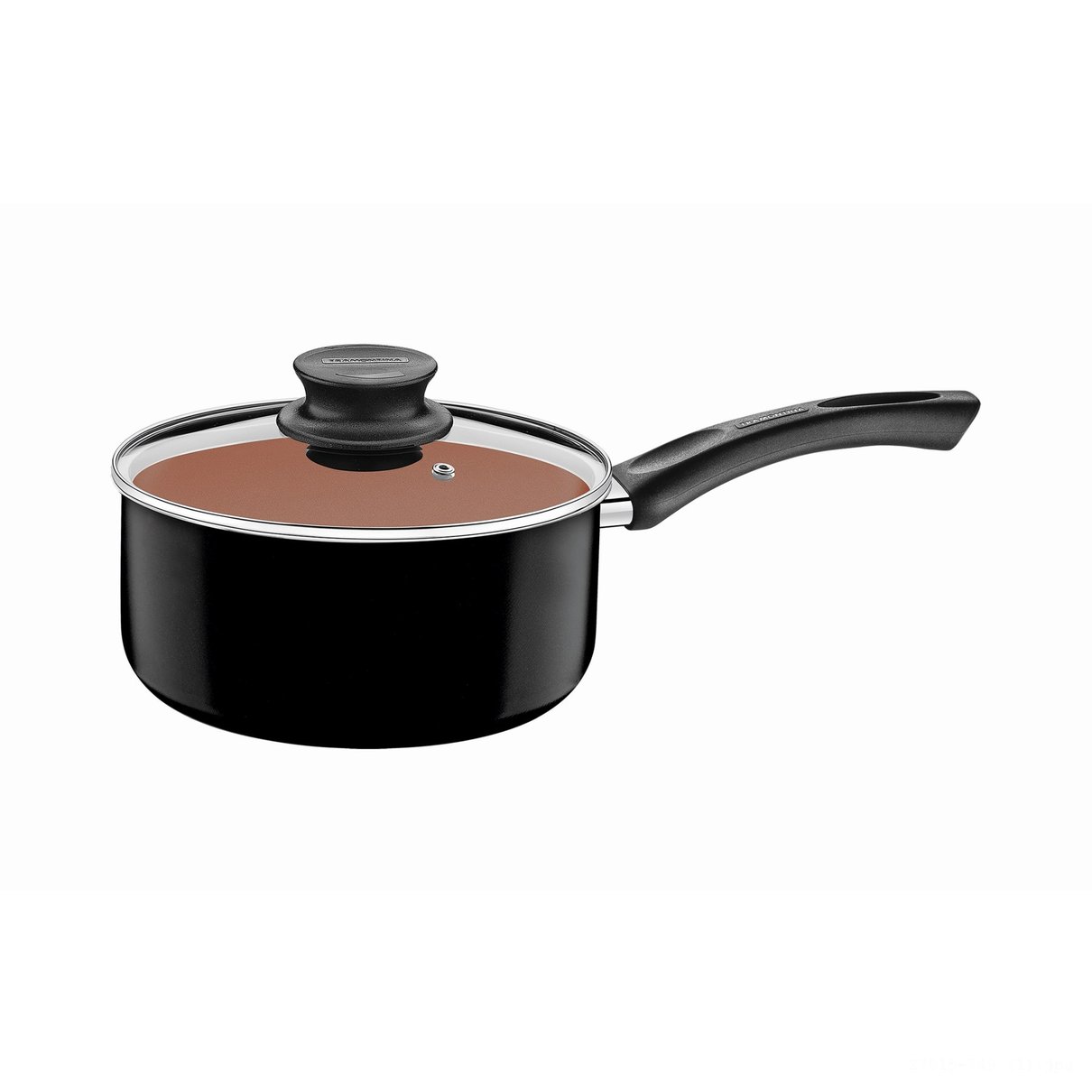 Panela 20 cm 2,9 L Paris - Antiaderente Starflon Max - Cor Exclusiva Preta com Ouro Velho -