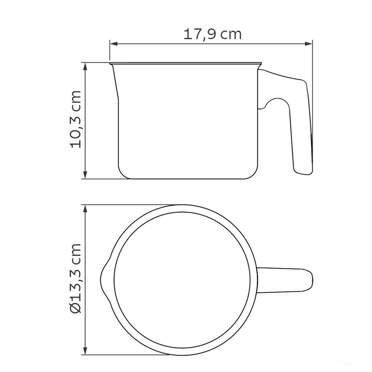 Fervedor Antiaderente Starflon Max Vermelho 12 cm 1 L
