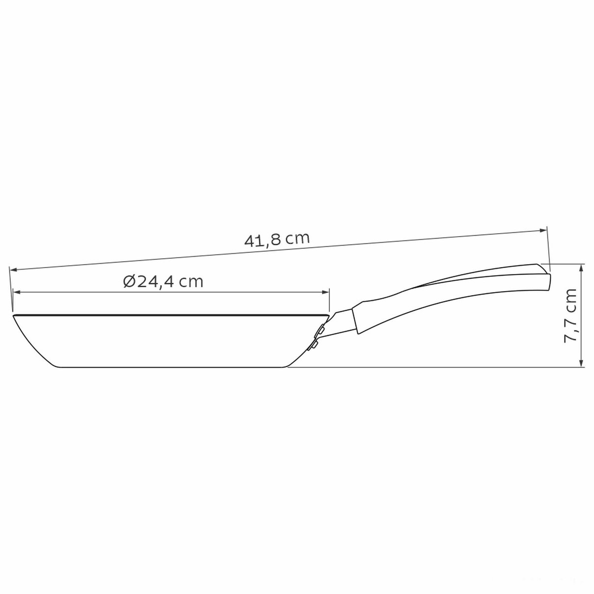 Frigideira Vivacor 24cm 1,2L em Alumínio Antiaderente Externo Silicone Estampado Rosa/Ver