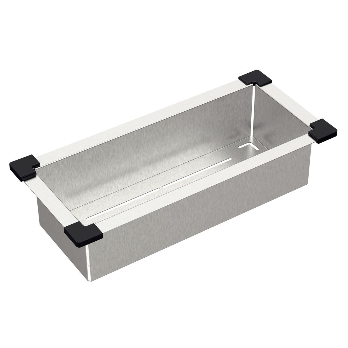 Cesto Coador Design Collection Acessórios Aço Inox com Acabamento Scotch Brite 19x43 cm