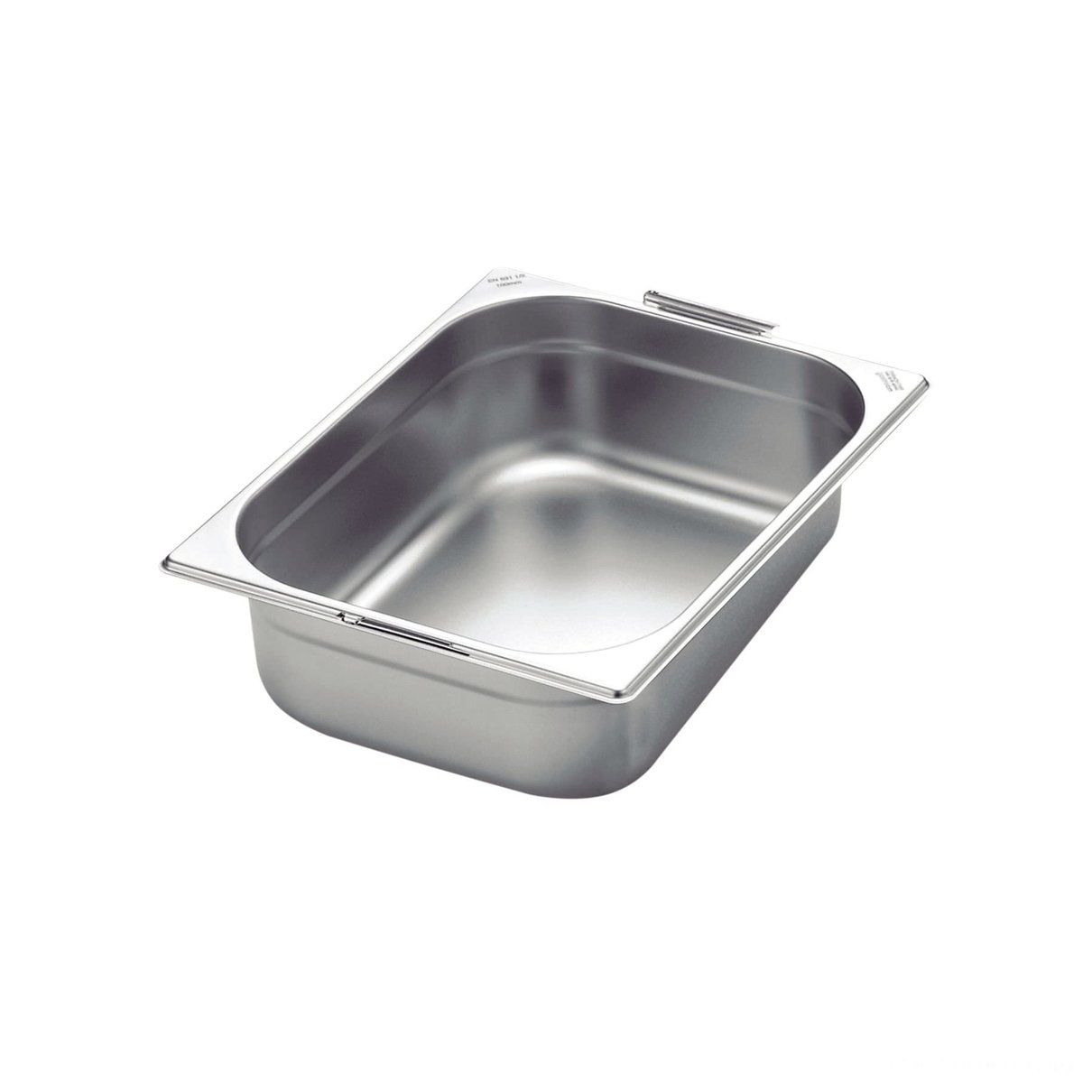 Cuba GN 1/2 em Aço Inox com Alças Móveis Profundidade 100 mm - Aço 304 -
