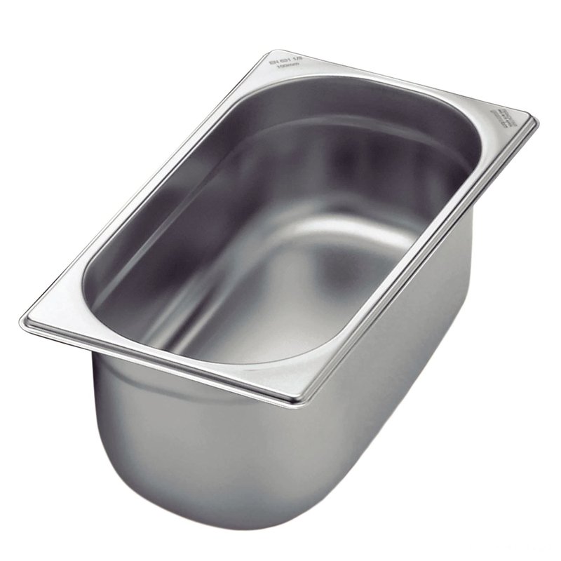 Cuba Gastronômica 1/3 em Aço Inox sem Alças Profundidade 150 mm - Aço 304