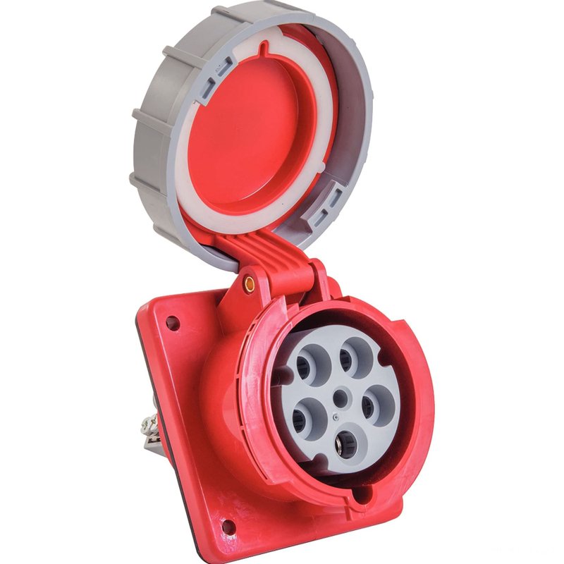 Tomada de Embutir Industrial 3P+N+T 63 A 380-415 Vca 6 H
