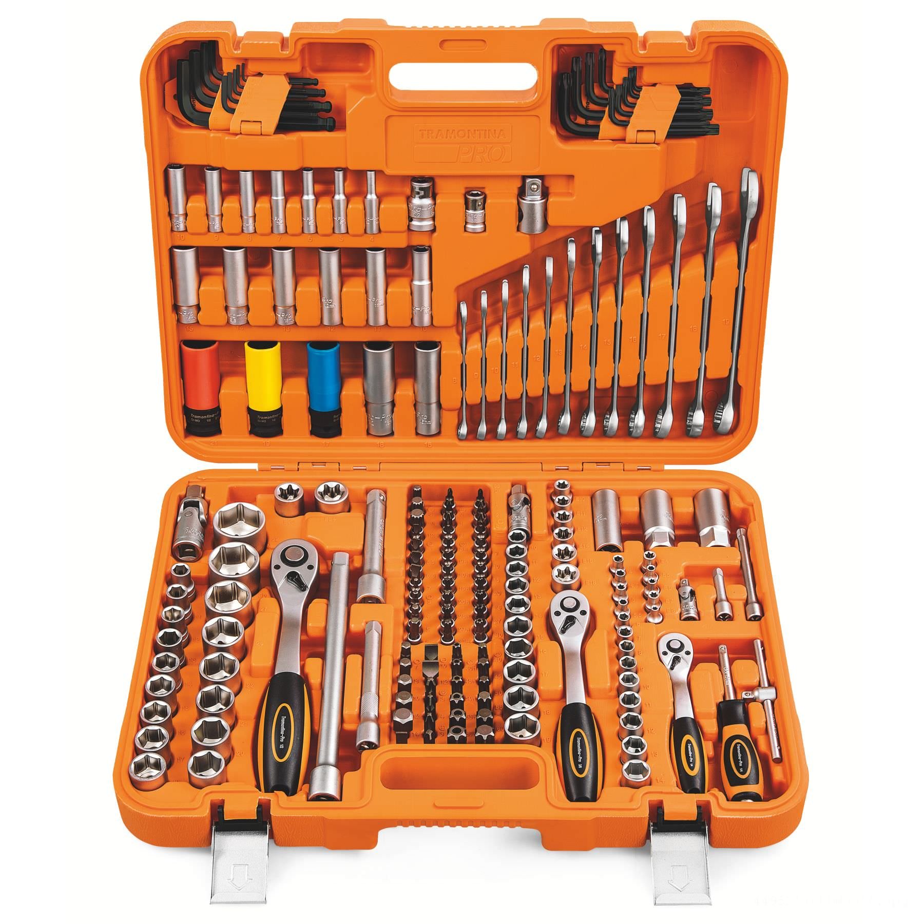 Kit Ferramentas Oficinas 176 peças Tramontina PRO Maleta - 44952176