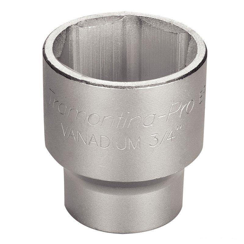 Soquete Sextavado em Aço Cromo Vanádio 46 mm - Encaixe 3/4"