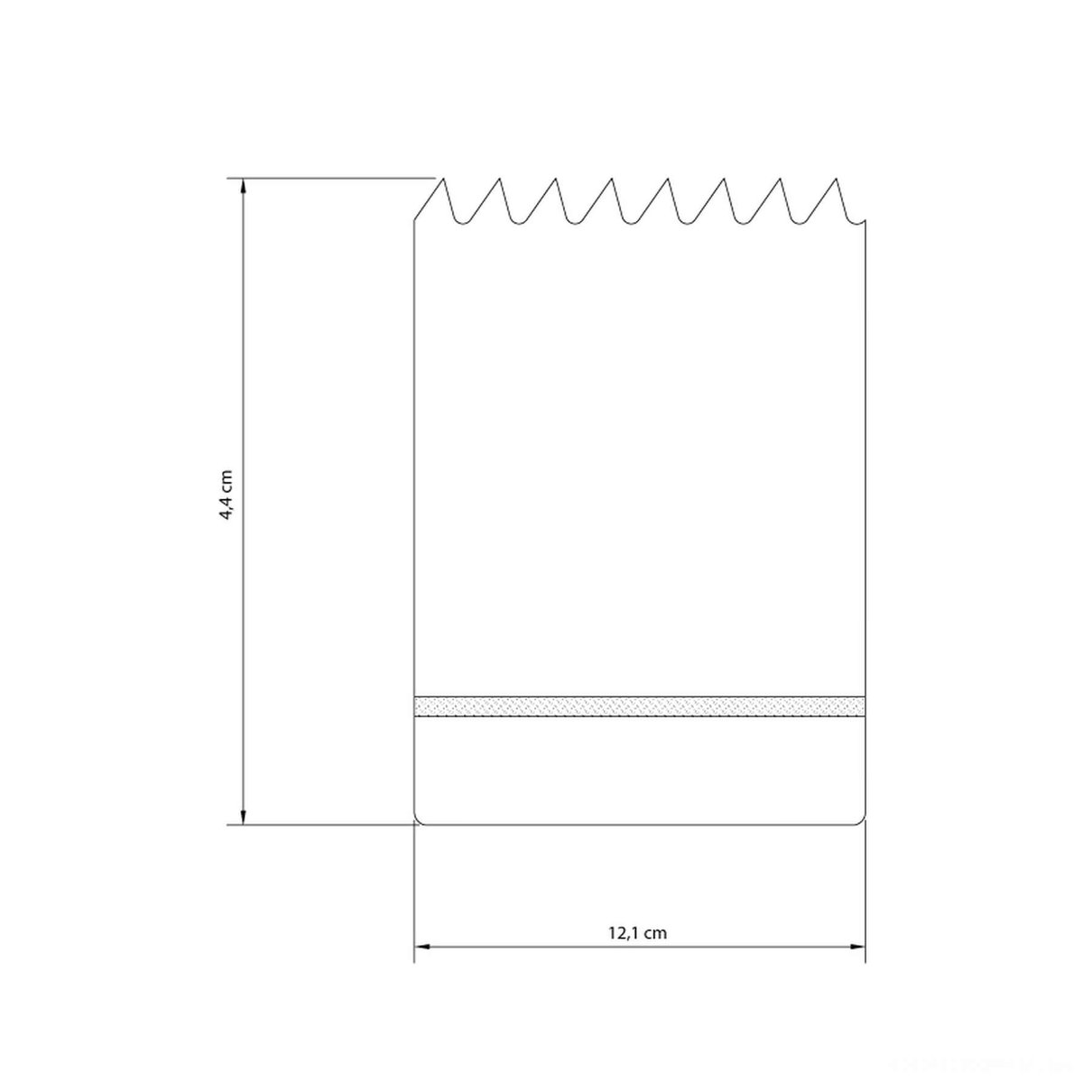 Serra Copo Bi-Metálica 121 mm 4.3/4