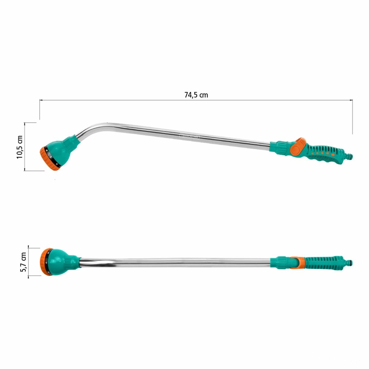 Hidropistola Multifunção para Engate Rápido com Cabo Metálico