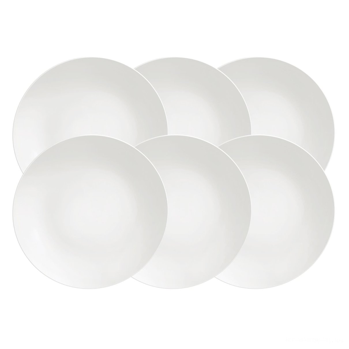 Kit Prato Raso Sophia em Porcelana Decorada 28 cm 06 Peças